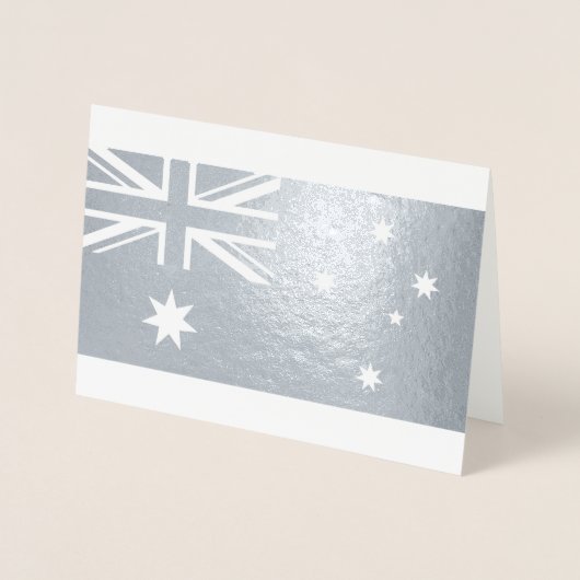 australische Flagge Folienkarte (Vorderseite)
