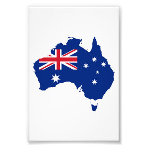 Australische Flagge Fotodruck