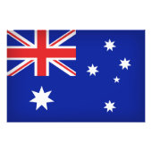 australische Flagge Fotodruck (Vorne)