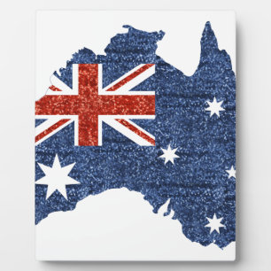australische Flagge Fotoplatte