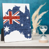australische Flagge Fotoplatte (Seite)
