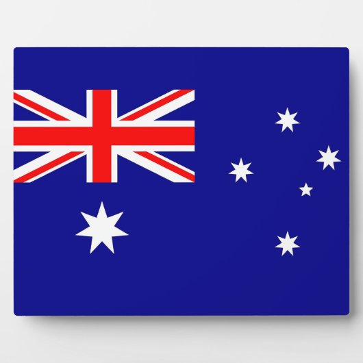 Australische Flagge Fotoplatte (Vorderseite)