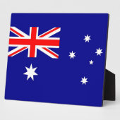 Australische Flagge Fotoplatte (Seite)
