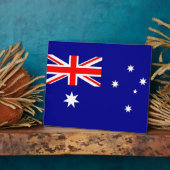Australische Flagge Fotoplatte (Seite)