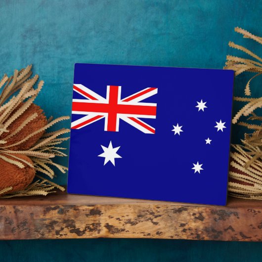 Australische Flagge Fotoplatte (Seite)