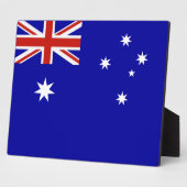 australische Flagge Fotoplatte (Seite)
