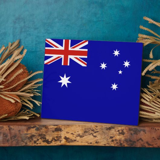 australische Flagge Fotoplatte (Seite)