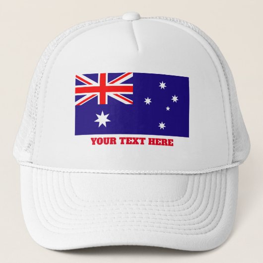 Australische Flagge für Lastkraftwagen-Hüte Truckerkappe (Vorderseite)