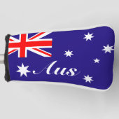 Australische Flagge für Zollmonogramm Golf Headcover (Vorderseite)