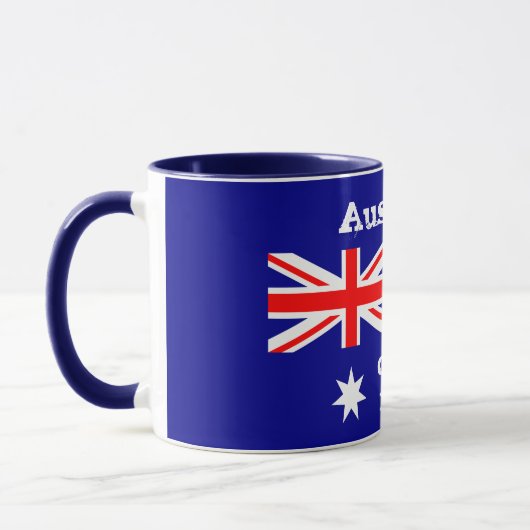 Australische Flagge & G'day Mate coffee Tasse/Aust Tasse (Links)