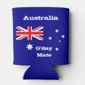 Australische Flagge & G'day Mate cooler / Australi Dosenkühler (Rückseite)