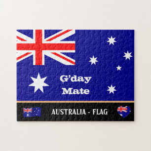 Australische Flagge & G'day Mate Puzzle / Australi