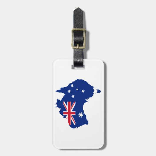 Australische Flagge Gepäckanhänger (Vorderseite vertikal)