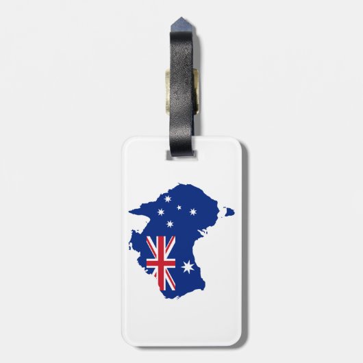 Australische Flagge Gepäckanhänger (Rückseite vertikal)