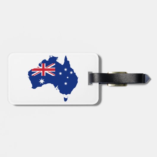 Australische Flagge Gepäckanhänger (Rückseite horizontal)