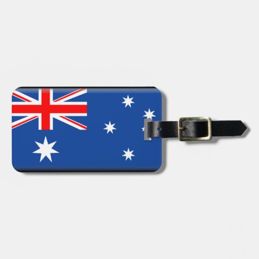 Australische Flagge Gepäckanhänger (Vorderseite horizontal)