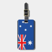 Australische Flagge Gepäckanhänger (Vorderseite vertikal)