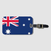 Australische Flagge Gepäckanhänger (Vorderseite (Horizontal))