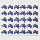 Australische Flagge Geschenkpapier (Flach)