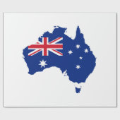 Australische Flagge Geschenkpapier (Flach)
