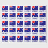 Australische Flagge Geschenkpapier (Flach)