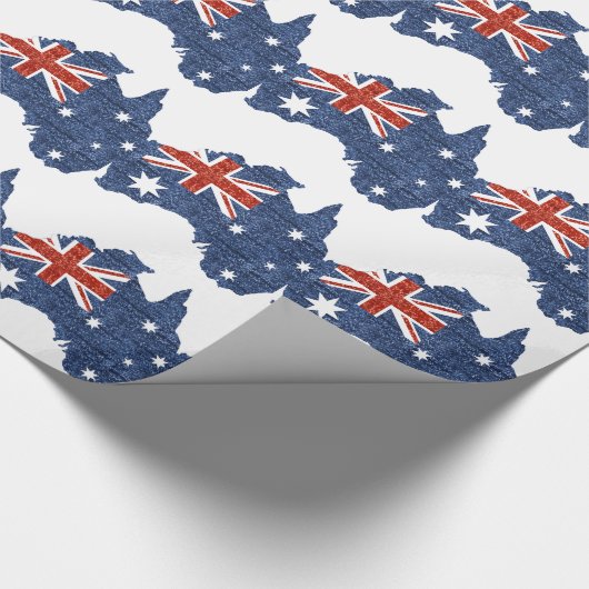 australische Flagge Geschenkpapier (Ecke)