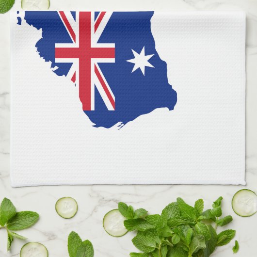 Australische Flagge Geschirrtuch (Gefaltet)