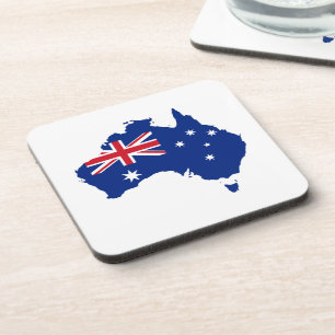 Australische Flagge Getränkeuntersetzer
