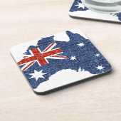 australische Flagge Getränkeuntersetzer (Linke Seite)