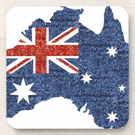 australische Flagge Getränkeuntersetzer (Vorderseite)