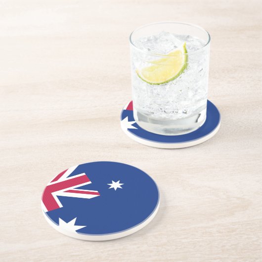 australische Flagge Getränkeuntersetzer (Seite)