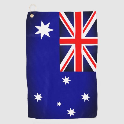Australische Flagge Golf Towel Golfhandtuch (Vorderseite)