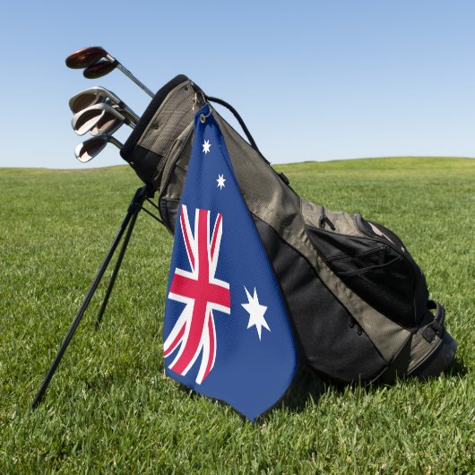 Australische Flagge Golfhandtuch (Gras)