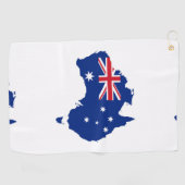 Australische Flagge Golfhandtuch (Horizontal)