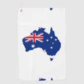 Australische Flagge Golfhandtuch (Vorderseite)