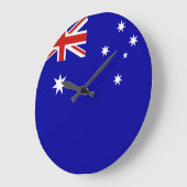 australische Flagge Große Wanduhr (Winkel)