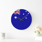 australische Flagge Große Wanduhr (Zuhause)