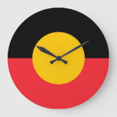 australische Flagge Große Wanduhr (Vorderseite)