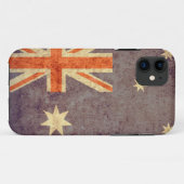 Australische Flagge - Grunge Case-Mate iPhone Hülle (Rückseite (Horizontal))