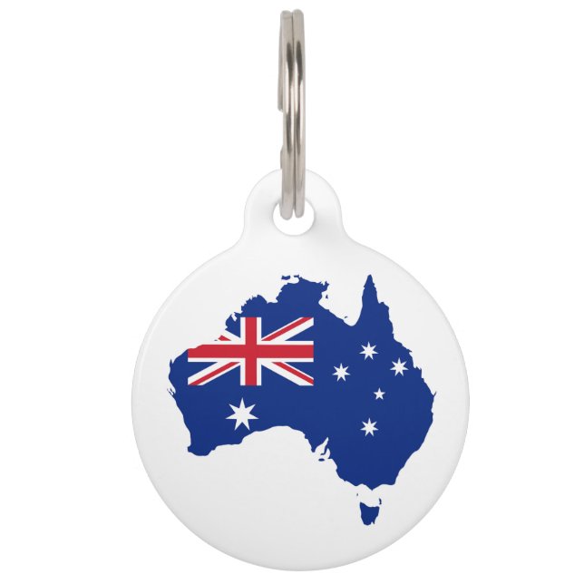 Australische Flagge Haustiermarke (Vorderseite)