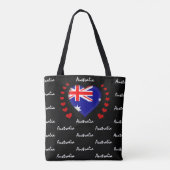 Australische Flagge, Herz, Aussie Flag Mode / Spor Tasche (Rückseite)