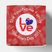 Australische Flagge Herzerrote LIEBE Geschenkschachtel (Oben)