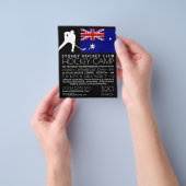 Australische Flagge, Hockey Player, Camp-Werbung Flyer (Gruppe)