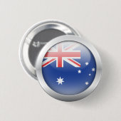 Australische Flagge in der Kugel Button (Vorne & Hinten)