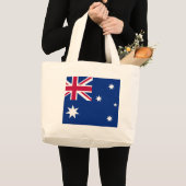 australische Flagge Jumbo Stoffbeutel (Vorderseite (Produkt))