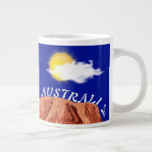 australische Flagge Jumbo-Tasse (Rechts)