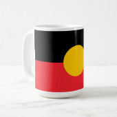 australische Flagge Kaffeetasse (Vorderseite Links)