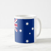 australische Flagge Kaffeetasse (VorderseiteRechts)