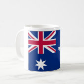 australische Flagge Kaffeetasse (Vorderseite Links)