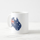 australische Flagge Kaffeetasse (Vorderseite Links)
